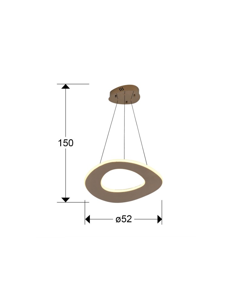 MIRENA- LAMPARA 1L ORO ROSA D50